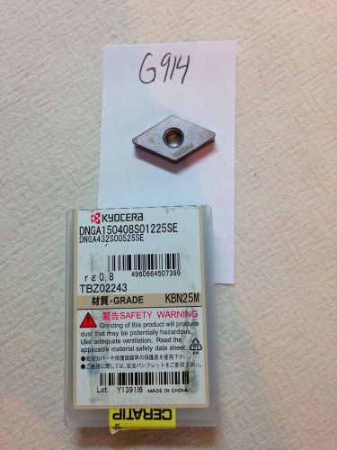 1 NEW KYOCERA DNGA 432 S00525SE CBN CARBIDE INSERTS.  GRADE: KBN25M  {G914}