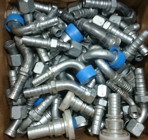 (QTY 75) New Gates Hydraulic Hose End Fittings Bulk Part Surplus Lot