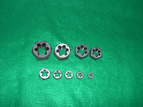 Machinist 9 piece solid die set (industrial quality) for sale