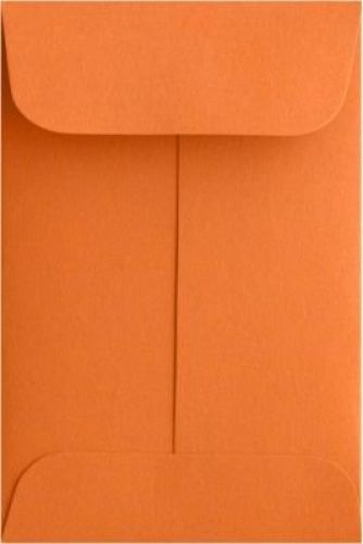 Luxpaper #1 coin envelopes (2 1/4 x 3 1/2) - mandarin orange (250 qty.) for sale