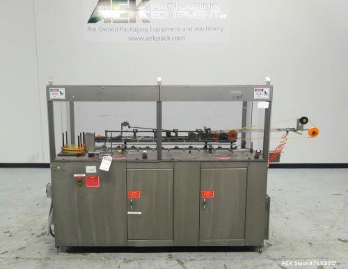 Used- Bivans Model 82 Top Closer Carton Sealer. Machine is capable of speeds fro