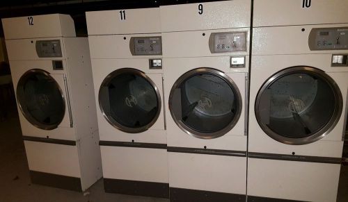 4 Huebsch 30lb dryers