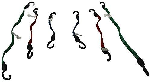 Highland (9002900) Fat Strap Bungee Cord Assortment - 6 Piece