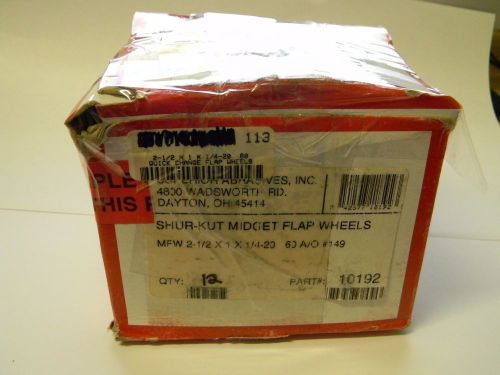 Superior Abrasives Mounted Flap Wheels 2.5 x 1 x 1/4-20   box of 12 10192