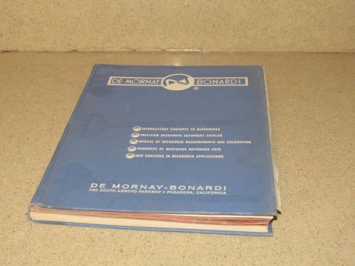 DE MORNAY BONARDI INTRODUCTORY CONCEPTS TO MICROWAVES COPYRIGHT 1960 (#302)