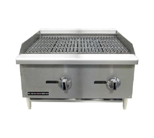 24&#034; Commercial Charbroiler. Black Diamond BDECTC-24NG