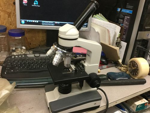 PREMIERE MS-03 BASIC MONOCULAR COMPOUND MICROSCOPE 4X 10X 40X 100X