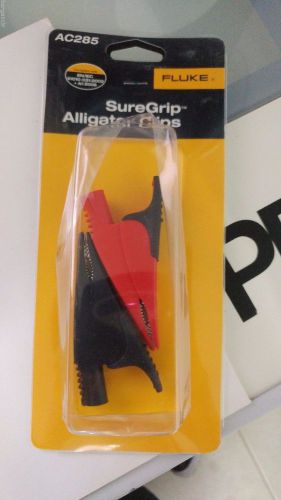 FLUKE AC285 SUREGRIP ALLIGATOR CLIP SET - CLAMP STYLE.