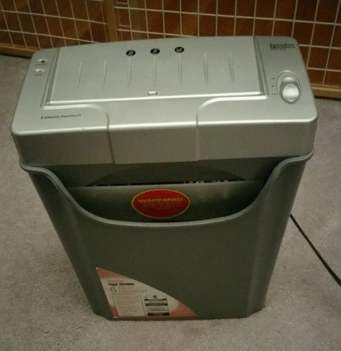 Executive Machines 6 sheet max cross cut Paper shredder