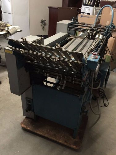 GEIC BAUMFOLDER 18 x 22 1/2 PILE &amp; 3 PAR Industrial Paper Feeder Folder Sorter