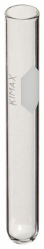 Kimax 45048-13100 KG-33 Borosilicate Glass 10mL Culture Tube, with Marking Spot,