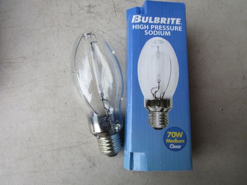 Lot / 9 Bulbrite LU70/MED High Pressure Sodium Lamps 70W Medium Base Clear NEW