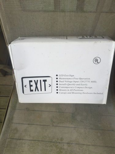 Led exit sign, Modern Battery Backup Emergency Safety Lights LED Red Emergency