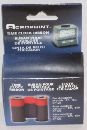 Acroprint 20-0106-002 time clock ribbon two color red / blue new for sale