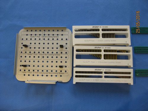 STRYKER OSTEOSYNTHESIS VARIAX FOOT SYSTEM SCREW RACK SET