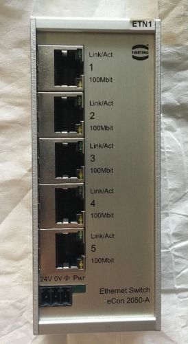 Harting eCon 2050-A Ethernet Switch 5 Port Industrial 10/2013