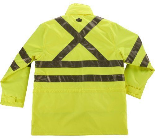 GLoWEAR 8385X Class 4-in-1 X-Back Jacket, Lime, Small