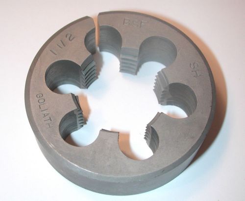 1 NOS GOLIATH Intl. Tool Ltd, British CIRCULAR DIE 3&#034; O.D. DIAMETER 1-1/2&#034; BSF