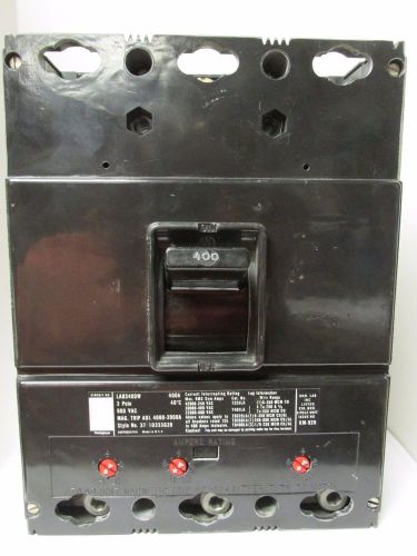 WESTINGHOUSE 3 POLE 400 AMP CIRCUIT BREAKER LAB3400W ....... UF-21