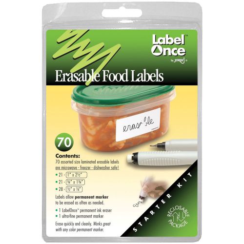 Jokari Label Once Erasable Food Labels with Markers JOKARI