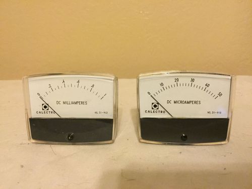 2 Calectro DC Milliamperes Gauges