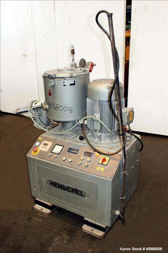 Used- Henschel High Intensive Mixer, Model FM40D, 40 Liter (1.4 cubic feet) Capa