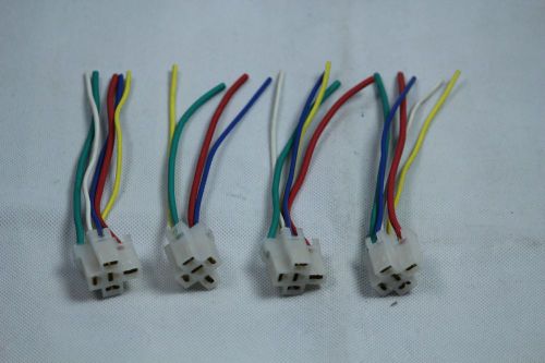 Car auto 12 volt dc 40a amp relay harness socket 5 pin 5 wire (4 pack) for sale
