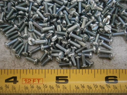 Machine Screws #2/56 x 1/4&#034; Long Slotted Pan Head Steel Zinc Lot of 45 #5137