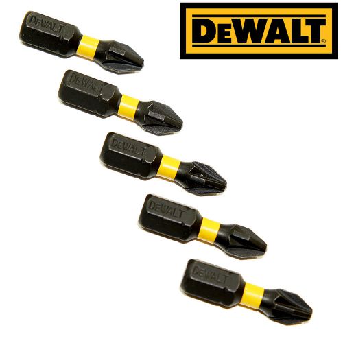 DeWALT PZ2 Extreme Impact Torsion Pozi 2 Screwdriver Bits 25mm x5 Bits DT7387T