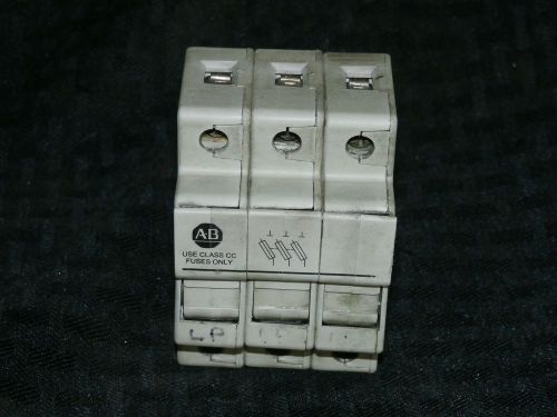 Allen Bradley 1492-FB3C30 Ser A Fuse Holder 600 V 30 Amp 1492FB3C30 Pole 3