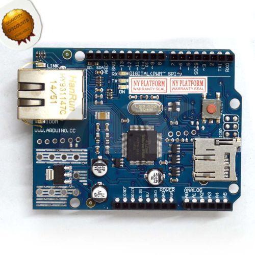 Ethernet shield wiznet w5100 r3 network lan board for arduino uno mega 2560 duem for sale