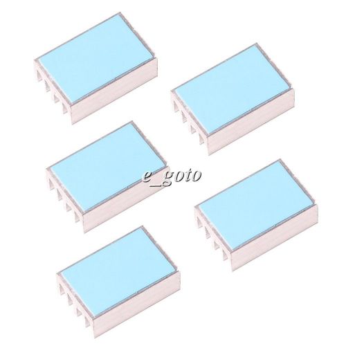 5PCS IC Heat sink Aluminum 20*13*7MM 20X13X7MM Cooling Fin 3M8810 ADHESIVE