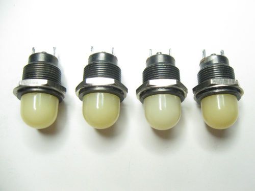 4pcs Vintage Dialight Dialco ? Panel Mount Indicator Lights