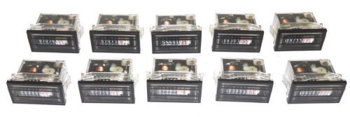 Lot 10 hengstler 0-891-606 time counter electro-mechanical hour meter / warranty for sale