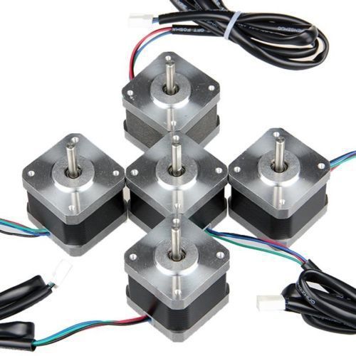 5pcs NEMA17 Stepper Motor,76 oz-in - DIY CNC, Robot, Reprap, Makerbot, Arduino,