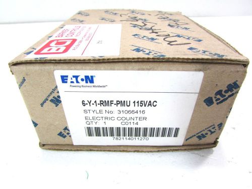 * NEW EATON 6-Y-1-RMF-PMU COUNTER 115VAC PANEL MOUNT W/RESET *WARRANTY*