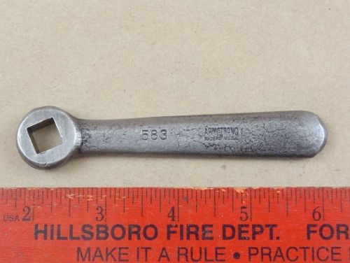 Nice 3/8&#034; armstrong no. 583 wrench for lathe tool post holder machinist for sale