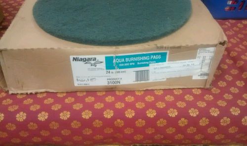 24&#034; Niagara green BUFFING PADS HIGHEST QUALITY FLOOR MACHINE 1 case