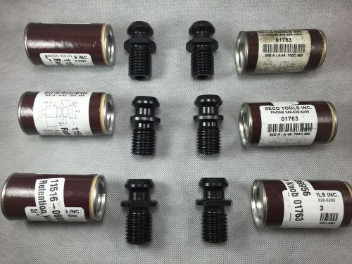 (Lot of 6) SECO Tools CAT50 Retention Knob Pullstud 50E-A/A-45-.700C.460 - NEW