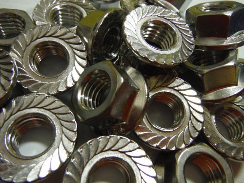 M10 serrated flage nut (20pcs) stainless for sale