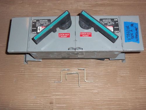 ITE SIEMENS V7B V7B3211R 30 AMP 240V FUSED PANELBOARD SWITCH SER A HARDWARE