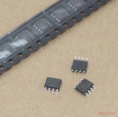 25pcs at24c02 24c02 serial eeprom 2kbit soic-8 for sale