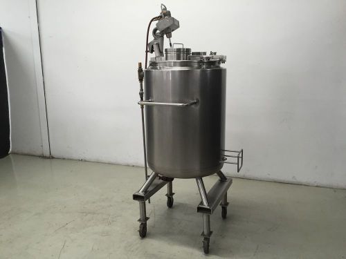 200L FELDMEIER JACKETED TANK WITH LIGHTNIN AIR DRIVEN MIXER NPA-100