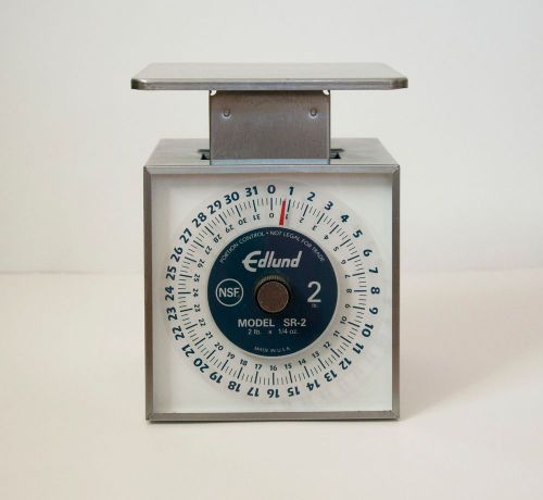 EDLUND SR-2 PREMIER SERIES 2 lb. x 1/4 oz. PORTION CONTROL SCALE Stainless Steel