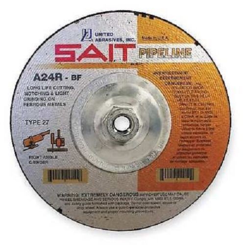 UNITED ABRASIVES 22052 Depressed Center Wheel - 27 grit - 7&#034;x1/8&#034; - 5/8-11 Arbor