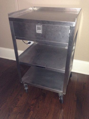 LAKESIDE  MFG Stainless Steel MEDICAL EQUIPMENT UTILITY CART MODEL 356 Free S&amp;H