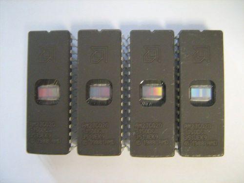 AMD AM27C020-150DC AM27C020 IC DIP 32Pin EPROM - Lot of 4 Pcs TESTED ERASED