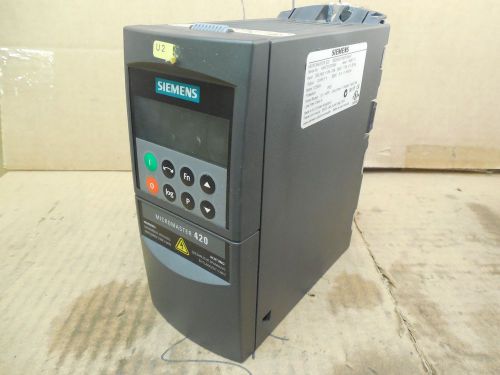 Siemens AC Drive 6SE6420-2AB15-5AA1 6SE6 420-2AB15-5AA1 0.55 KW 240V 7.5 Amp