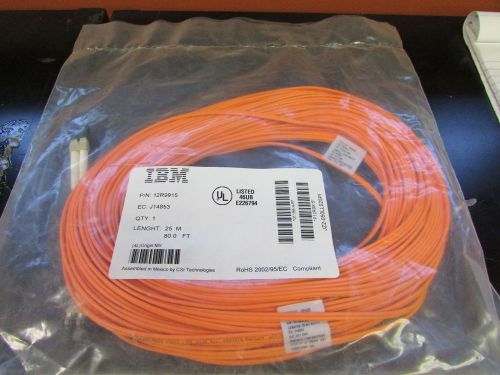 LOT OF 2 IBM 25 METER (8O FT) FIBER OPTIC CABLE P/N:12R9915