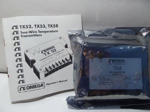 NEW Omega TX58 RTD Transmitter 4-20ma Output Accurate 2 wire long distant